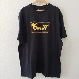 NWT - O'Neill Logo Black Short Sleeve T-shirt - Size XXL